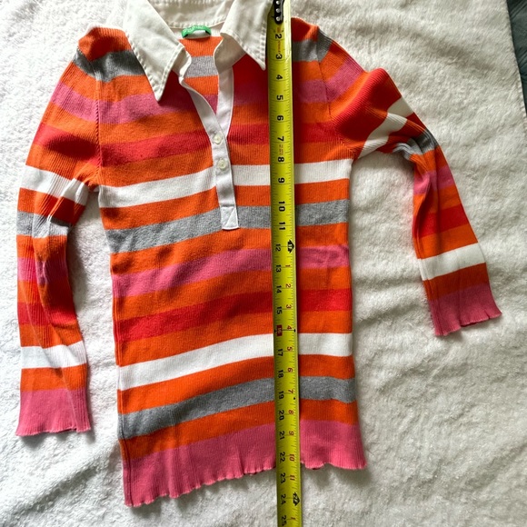 Benetton Long Sleeve Knit Top. Like New Condition. Made in Italy Sz XS - Picture 7 of 8